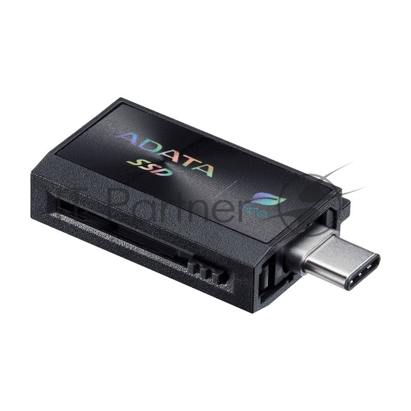 Внешний SSD ADATA SC730, 1TB, USB 3.2 Gen 2 Type-A/Type-C, R/W 600/600, черный