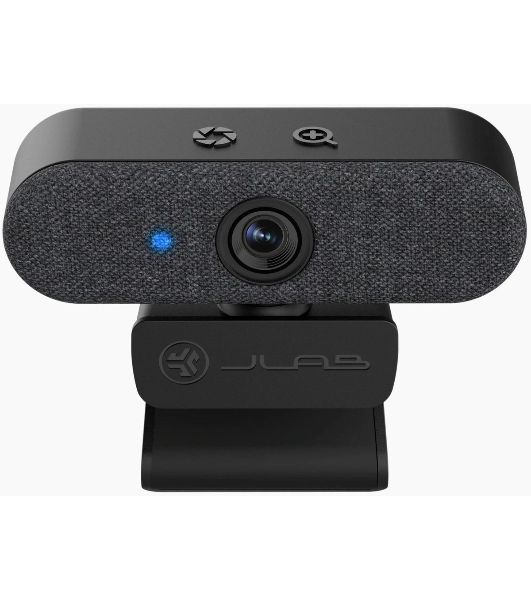 Веб-камера JLab Epic 2560x1440, 30 кадр/с, USB Type-A, микрофон (2 шт), автоматическая фокусировка, автоосвещение, универсальное крепление