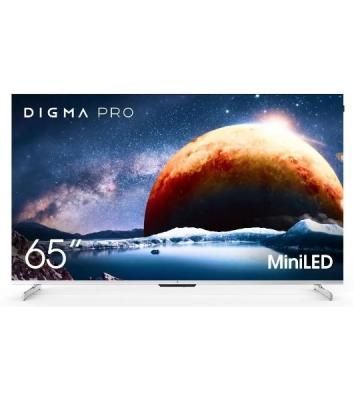 Телевизор Digma Pro 65" Mini LED 65Q серебристый/серебристый Mini LED UHD 144Hz Smart TV Google TV 3GB/32GB
