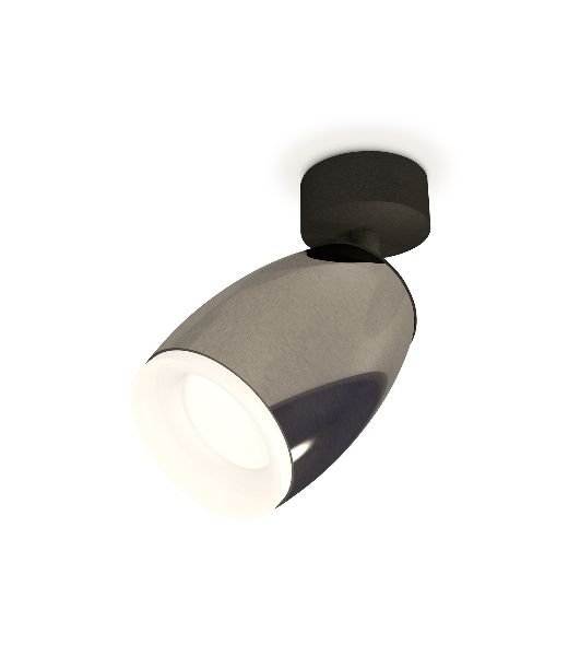 Комплект поворотного светильника Ambrella light XM1123006 DCH/SBK/FR черный хром/черный песок/белый матовый MR16 GU5.3 (A2210, C1123, N7165)
