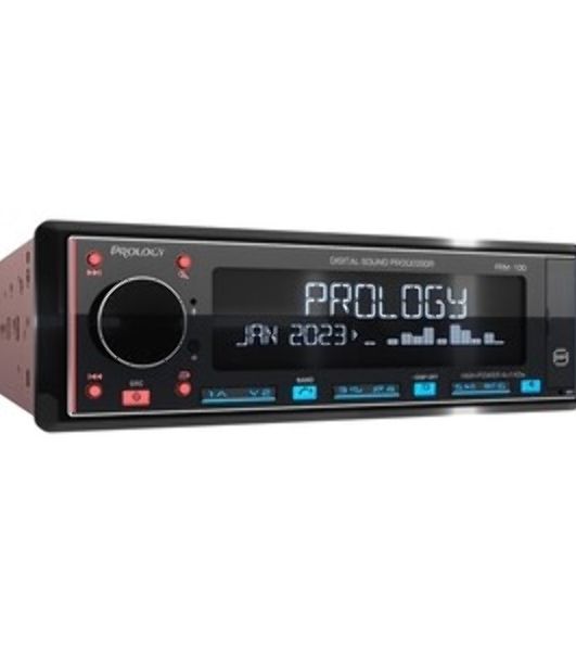 Автомагнитола Prology PRM-100, 1 DIN, Bluetooth, USB Type-A, AUX, пульт ДУ