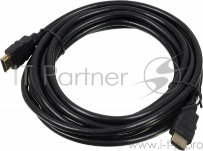 Кабель аудио-видео High Speed ver.1.4 Flat HDMI (m)/HDMI (m) 1.5м. позолоченные контакты черный