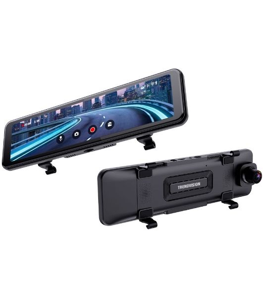 Видеорегистратор TrendVision CarPlay Mirror, 3840x2160, 11", с камерой заднего вида, G-сенсор, датчик движения