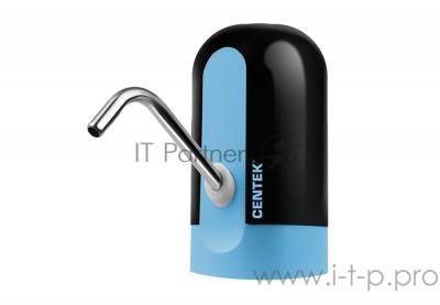 Помпа электрическая Centek CT-3000 черный <1.2л/мин> 5Вт, 1 насос, Li 1200 мАч, USB зарядка, LED Помпа электрическая Centek CT-3000 черный <1.2л/мин> 5Вт, 1 насос, Li 1200 мАч, USB зарядка, LED