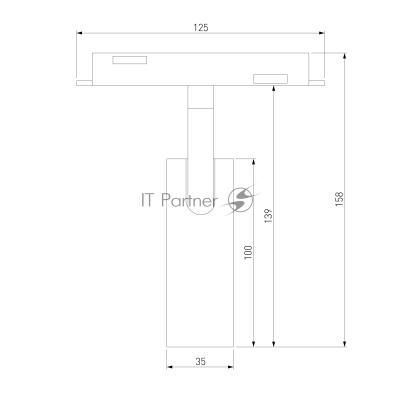 Умный трековый светильник 7W 2700-6500K Dim Cubo (чёрный) 85070/01 Slim Magnetic