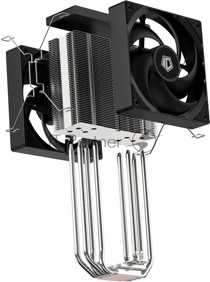 Кулер для процессора ID-COOLING SE-214-XT V2 PLUS черный, алюминий/медь, 2000 об/мин, 27.2 дБ, 4 pin, 220 Вт, высота 150 мм