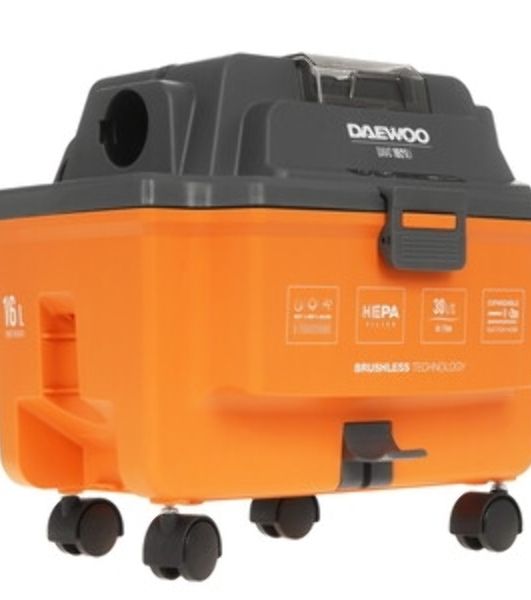 Строительный пылесос Daewoo DAVC 1621Li SET 200Вт (уборка: сухая/сбор воды/выдув) оранжевый
