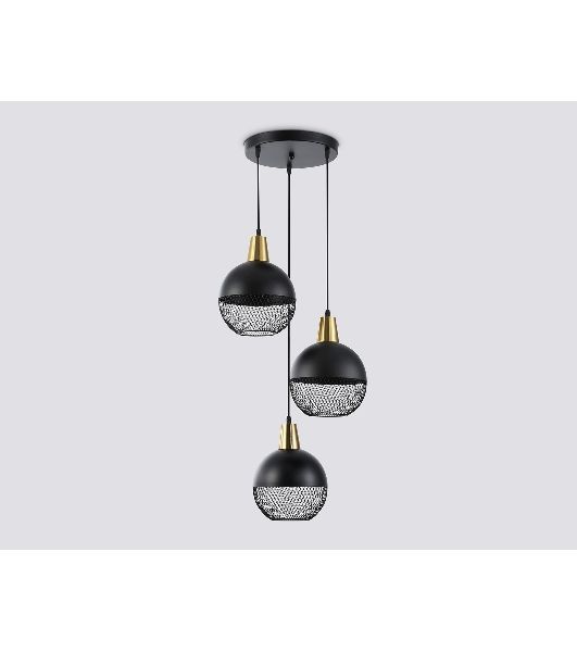 Светильник Ambrella light TR8505/3 BK/CP черный/медь E27/3 max 60W D410*1000