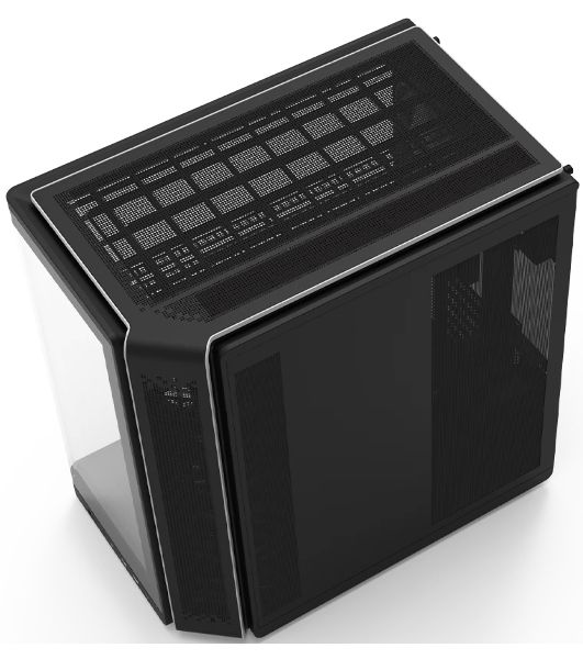 Компьютерный корпус ZALMAN MidTower P60 black (ATX, без БП, 2xUSB 3.0+USB Type C, 5x120мм ARGb) (Zalman P60 Black)