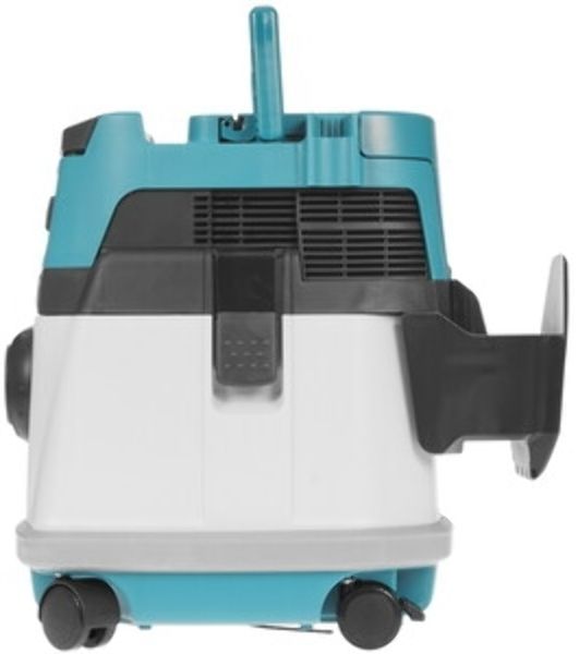 Строительный пылесос Makita DVC150LZ гибридное, белый, 320 Вт, уборка сухая/влажная, пылесборник мешок/контейнер, 15 л