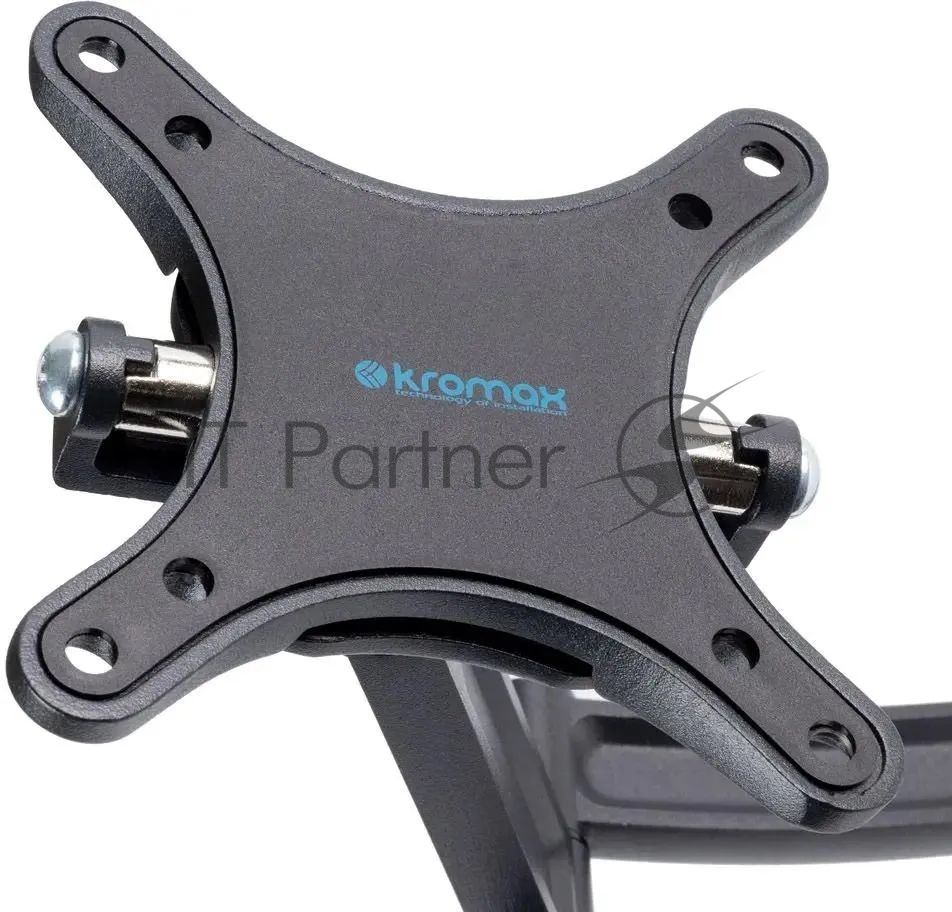 Кронштейн для телевизора Kromax TECHNO-1 темно-серый, 10"-26" макс. 15 кг, настенный, поворот и наклон