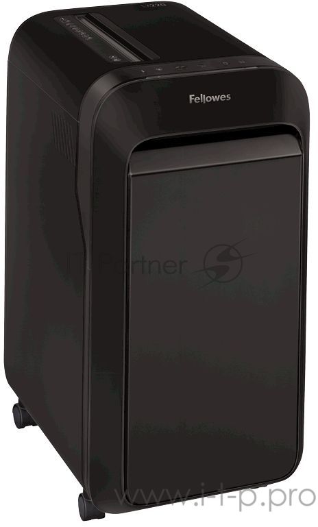 Шредер Fellowes PowerShred LX220 черный (секр.P-4)/перекрестный/20лист./30лтр./скрепки/скобы/пл.карты