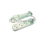Удлинитель Makel 4х5 м без заземл. 10А IP20