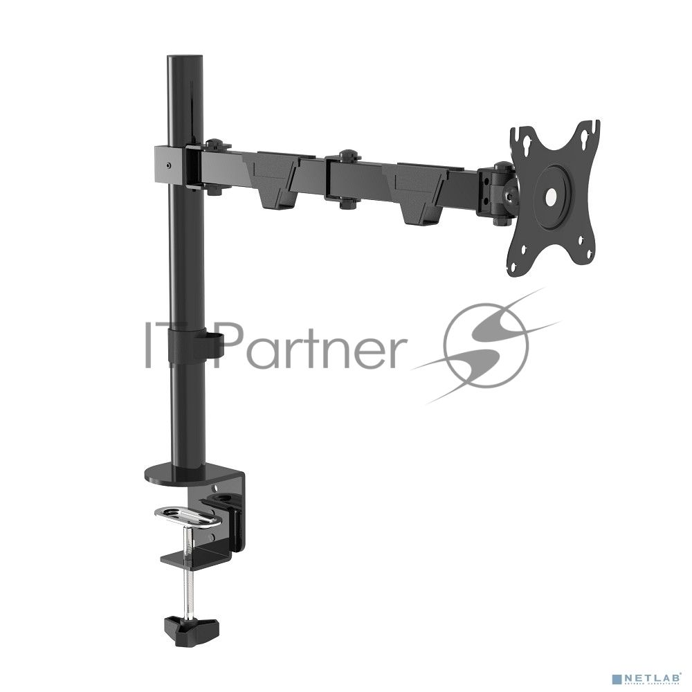 Настольное крепление Wize WDM1-32M для одного монитора 14"-32", VESA 75x75, 100x100, черный