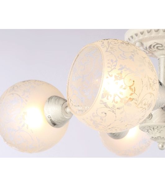Светильник Ambrella light TR3062/5 WH/SL/FR белый/серебро/белый матовый E27/5 max 40W D615*245