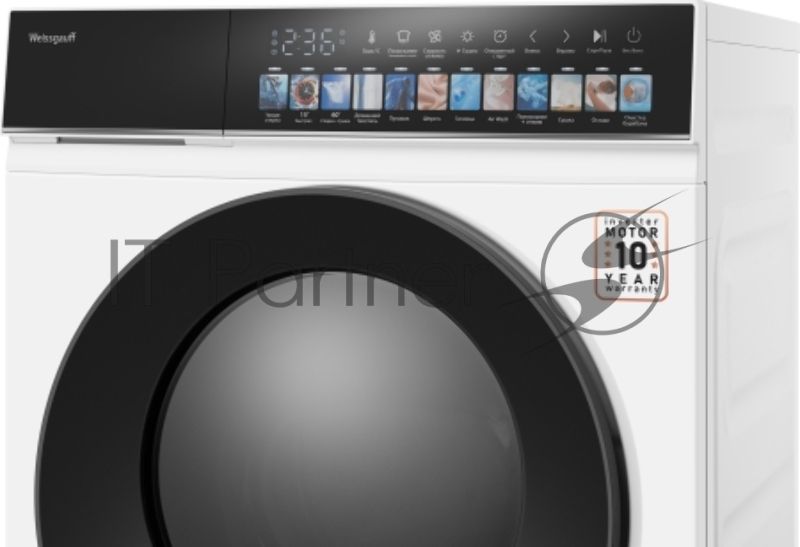 Стиральная машина Weissgauff WMD 59211 Touch Inverter белая, загрузка фронтальная 10.5кг, 1200 об/мин., класс: A+++