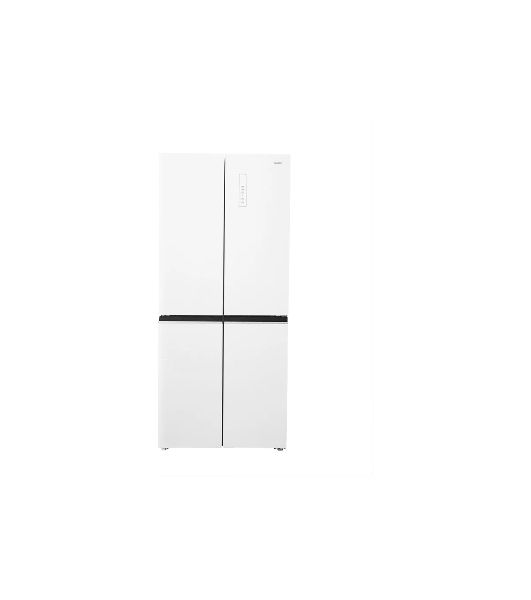 Холодильник Centek CT-1744 NF White Glass белый трехкамерный 267/148л морозилка снизу, No Frost, Side by Side