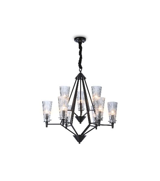 Светильник Ambrella light TR3238/6+3 BK черный E14/9 max 40W D730*720