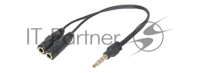 Переходник Defender Headset Jack 2x3.5jack - 3.5 4pin jack 0,15м