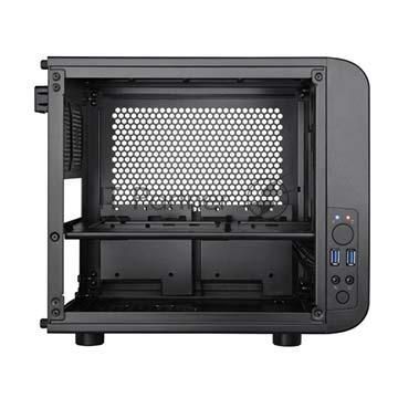 Компьютерный корпус Case Tt Core V1 CA-1B8-00S1WN-00 mATX/ win/ black/ USB3.0/ no PSU