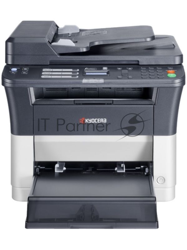 МФУ лазерное Kyocera Ecosys FS-1025MFP (1102M63RU0/1102M63RUV/1102M63RU2/1102M63NX2/1102M63DZ2), A4, ч/б, печ. до 25 стр/мин., скан. до 18 стр/мин. (ч/б) 6 стр/мин. (цвет), 600 x 1800 dpi (печать) 600x600dpi (скан), USB, RJ-45