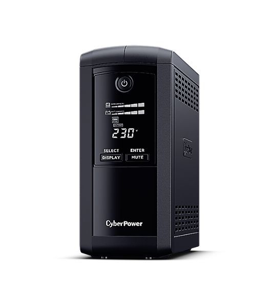 Источник бесперебойного питания CyberPower VP700EILCD/700 ВА/390 Вт/USB/RS-232/RJ-11/RJ-45/6 x IEC 320 C13 (компьютерная)