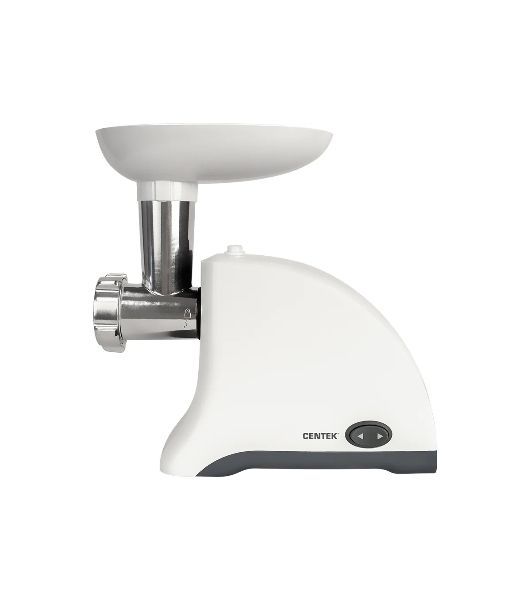 Мясорубка электрическая Centek CT-1609 белый, 1550 Вт, 2 кг/мин, реверс, защита от перегрузки, насадки - 2
