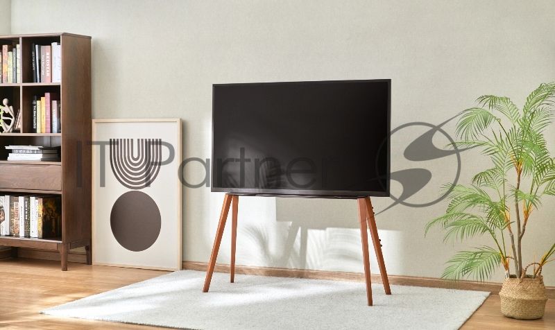 Подставка для телевизора Cactus CS-ST3646BKWN черный/орех, 49"-75" макс. 40 кг, напольный