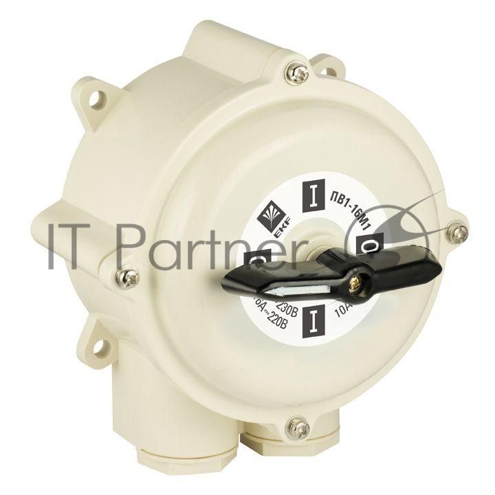Выключатель пакетный ПВ 3-16 М1 пл. IP56 EKF pv-3-16-4