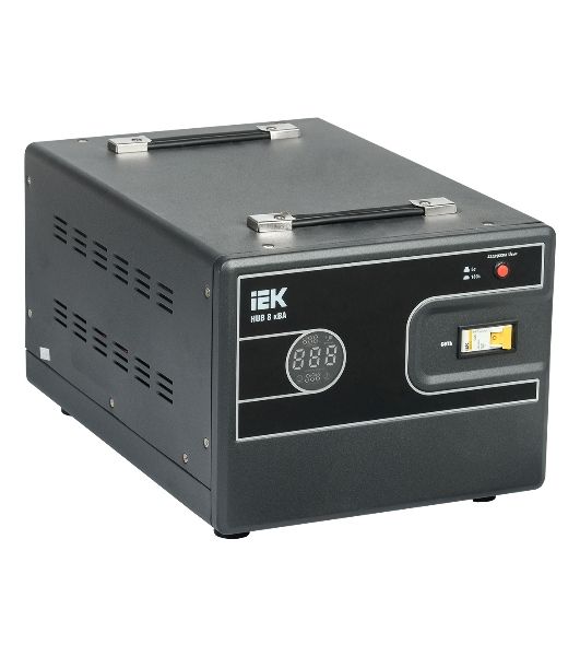Стабилизатор напряжения IEK Hub 8кВА однофазный черный (IVS21-1-008-13)