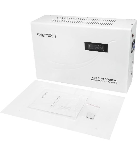 Стабилизатор напряжения настенный SMARTWATT AVR SLIM 8000RW