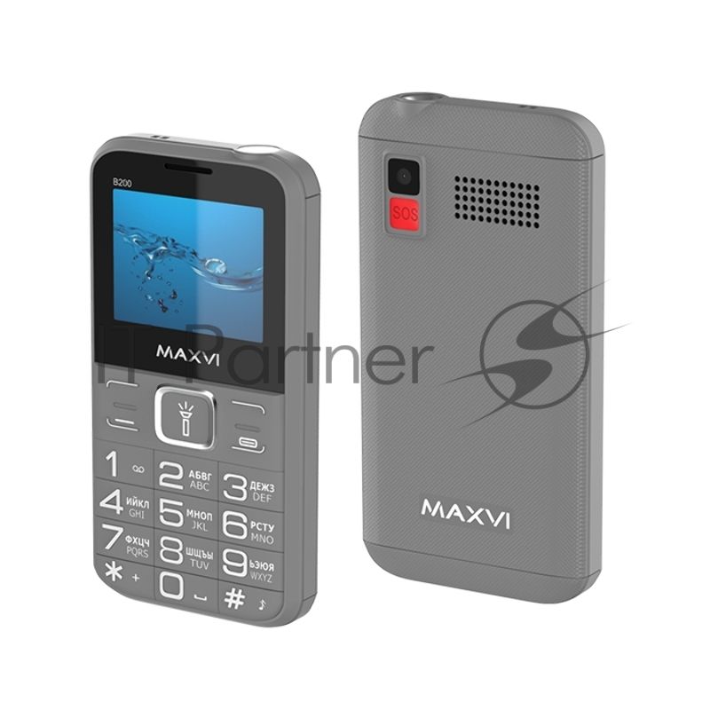 Мобильный телефон Maxvi B200 серый