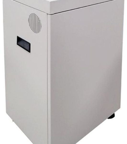 Шредер Office Kit S500 (2х15) белый (секр.P-5)/фрагменты/17лист./50лтр./скрепки/скобы/пл.карты/CD