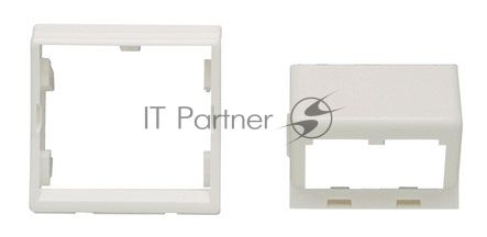 Панель Panduit CFPFS2AW центр. накл. на 2 модуля наклонная,+ рамка 45x45