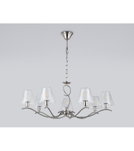 Люстра Ambrella light LH57083/7 SN/FR никель/белый матовый E14/7 max 40W D840*790