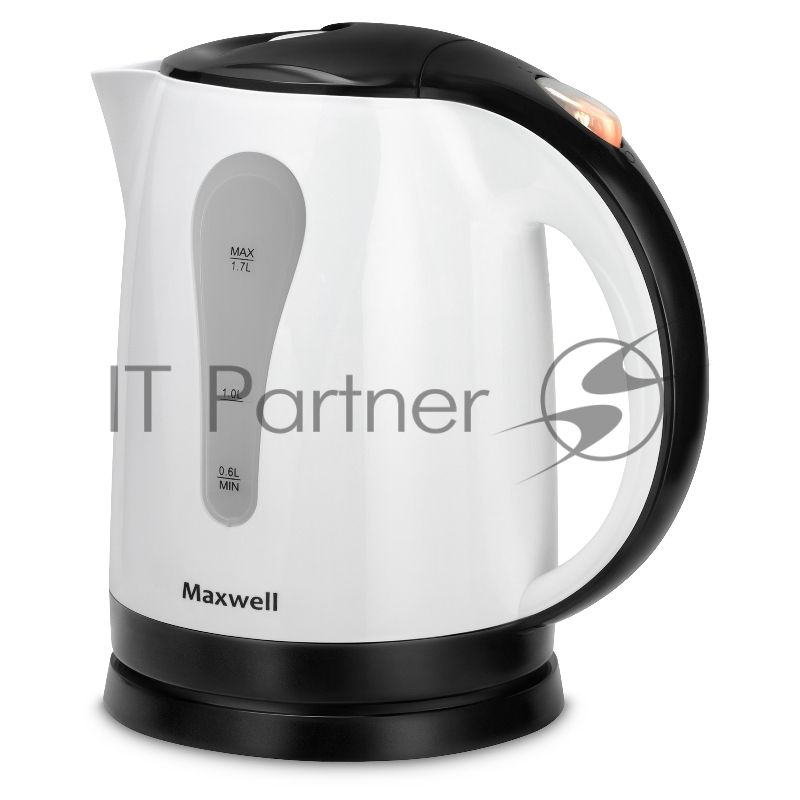 Чайник электрический Maxwell MW-1079 W, 2200 Вт, 1.7 л, белый/черный