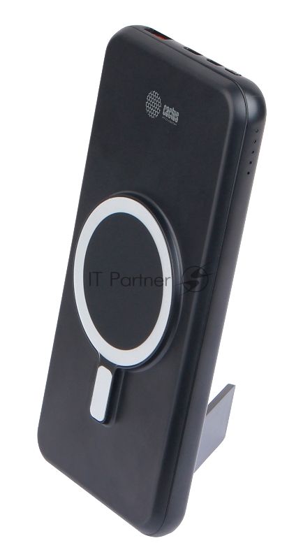 Портативный аккумулятор Cactus CS-PBFSRT-10000_MAK 10000mAh 3A 1xUSB беспров.зар. черный