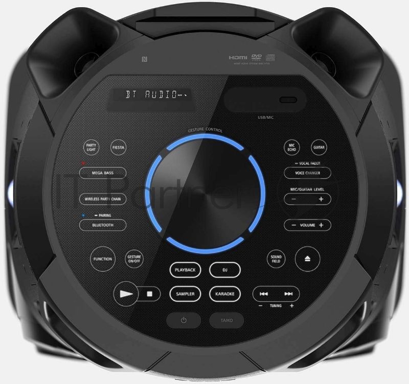 Минисистема Sony MHC-V73D черный CD CDRW DVD DVDRW FM USB BT