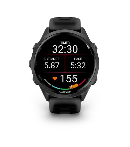 Умные часы Garmin Forerunner 570, 1.4" AMOLED, Wi-Fi, Bluetooth, NFC, 50м, черный / темно-серый