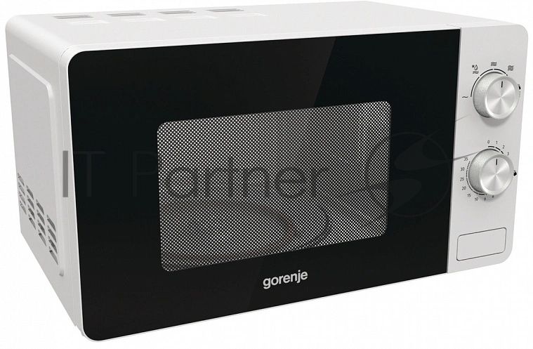 Микроволновая печь Gorenje MO17E1W белый, 17 л, 700 Вт, переключатели - поворотный механизм