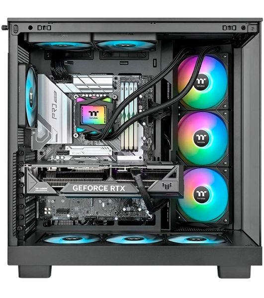 Система жидкостного охлаждения Thermaltake LA360 ARGB Soc-AM5/AM4/1200/1700/1851 черный 4-pin 38.35dB Al+Cu Ret (CL-W459-PL12SW-A)