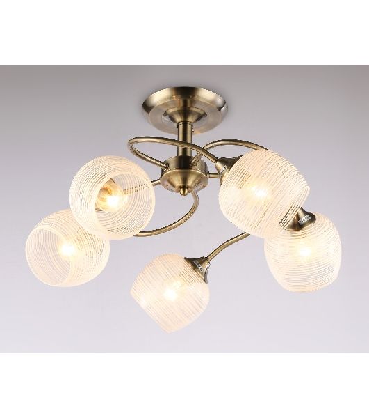Светильник Ambrella light TR3199/5 SB/CL/FR бронза/прозрачный/белый матовый E27/5 max 40W D600*485