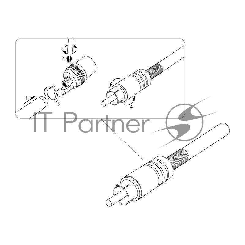 Разъем аудио Rexant, RCA под винт, металл "Silver", (2шт.)