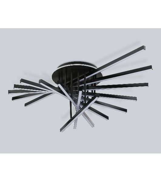 Потолочный светодиодный светильник Ambrella light FL6292 BK черный 160W 3000K-6400K 1100*790*315 (ПДУ ИК)