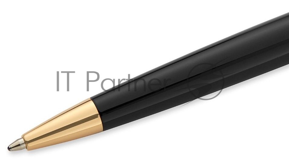 Ручка шариковая Waterman Hemisphere (CWS0920770) Matte Black GT M, синие чернила, подарочная коробка