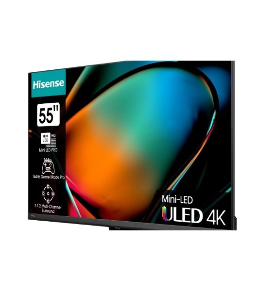 Телевизор Hisense 55" 55U8KQ черный Mini-Led UHD 120Hz Smart TV