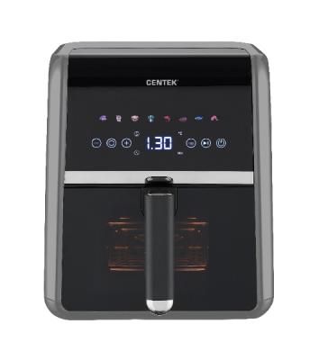 Аэрогриль Centek CT-3189 серый, 1500 Вт, 5 л, сенсор, 8 программ