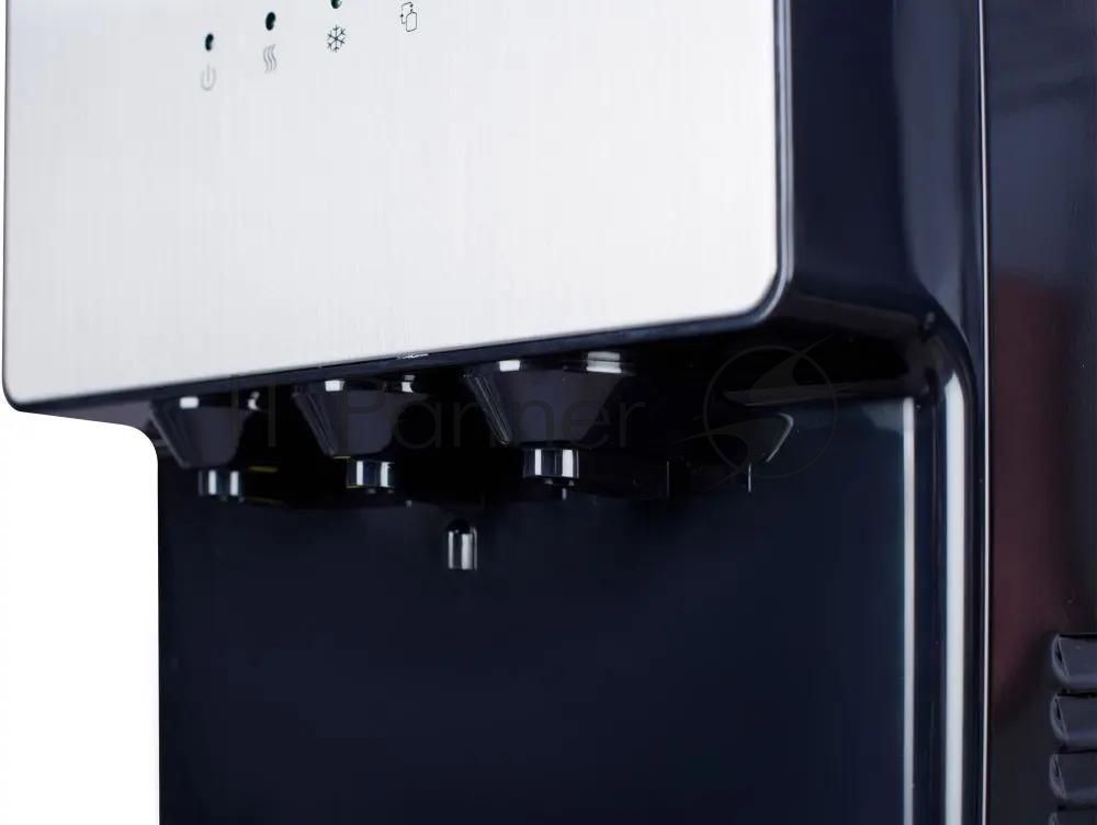 Кулер для воды Hotfrost V400AS, нижняя загрузка, нагрев 90 °С, охлаждение 10 °С, серебристый/черный