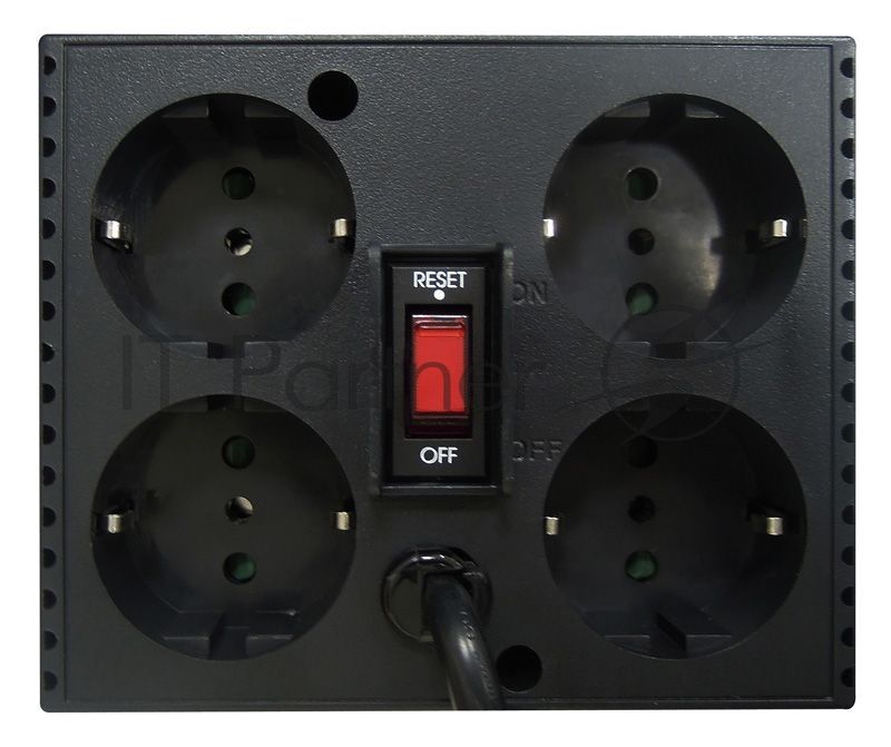 Стабилизатор напряжения Powercom TCA-1200 600Вт 1200ВА черный
