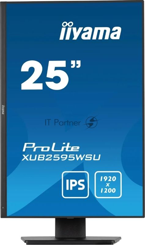 Монитор 25" Iiyama ProLite XUB2595WSU-B5 IPS 1920x1200, 75 Гц, 4 мс, 16:10, 300 кд/м², 1xHDMI, 1xDP, 2xUSB, выход на наушники, черный